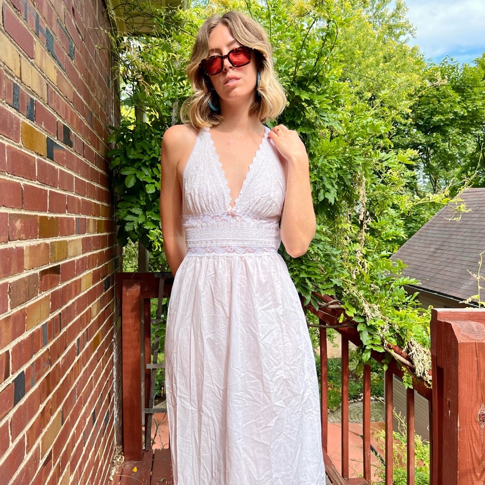 Miss Dior 80s Nightgown Lacey Dress - Picture 1 of 13
